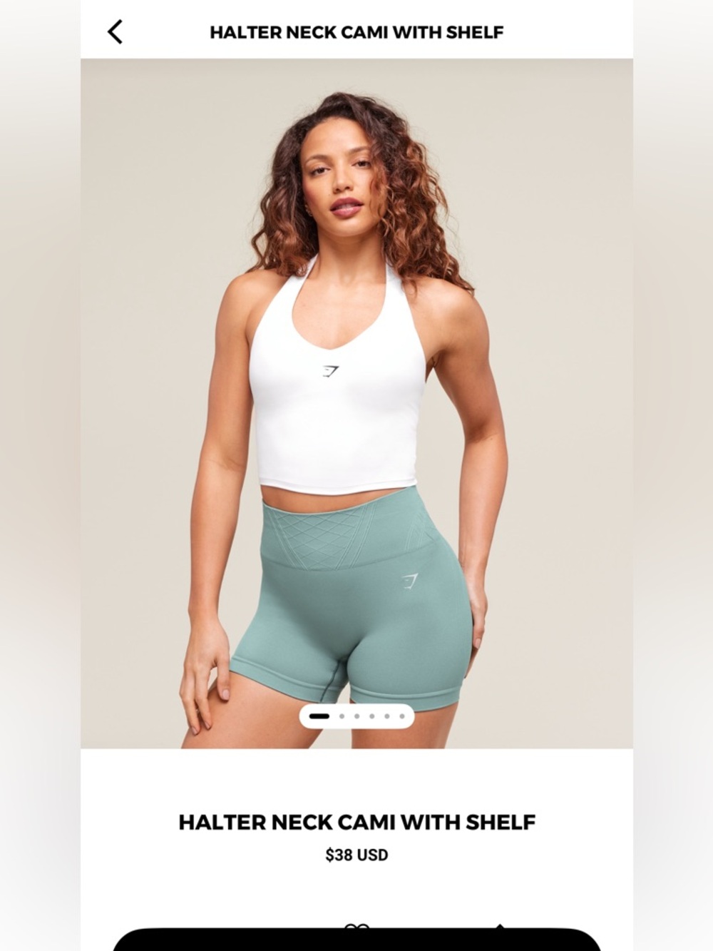 Gymshark Halter Cami Tank